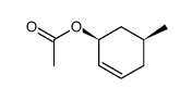 cis-5-methyl-2-cyclohexen-1-yl-acetate结构式