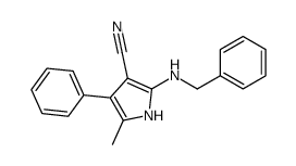 2-(benzylamino)-5-methyl-4-phenyl-1H-pyrrole-3-carbonitrile Structure