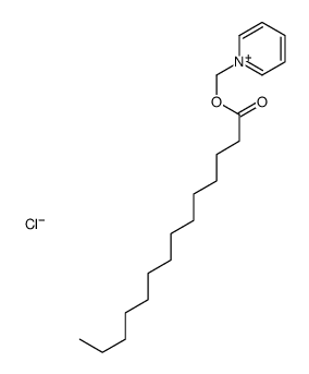 pyridin-1-ium-1-ylmethyl tetradecanoate,chloride Structure