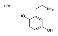 2-(2-aminoethyl)benzene-1,4-diol,hydrobromide Structure