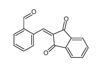 2-[(1,3-dioxoinden-2-ylidene)methyl]benzaldehyde Structure