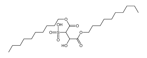 1,4-didecoxy-3-hydroxy-1,4-dioxobutane-2-sulfonic acid Structure