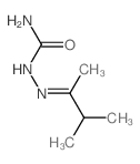 (3-methylbutan-2-ylideneamino)urea Structure
