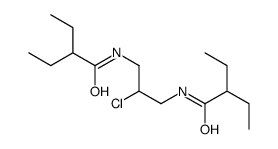 N-[2-chloro-3-(2-ethylbutanoylamino)propyl]-2-ethylbutanamide结构式