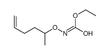 ethyl N-hex-5-en-2-yloxycarbamate结构式