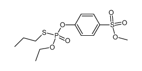 4-(Ethoxy-propylsulfanyl-phosphoryloxy)-benzenesulfonic acid methyl ester结构式