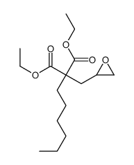 diethyl 2-hexyl-2-(oxiran-2-ylmethyl)propanedioate Structure