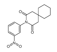 3-(3-nitrophenyl)-3-azaspiro[5.5]undecane-2,4-dione结构式