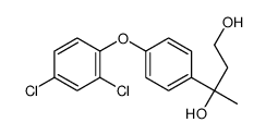 3-[4-(2,4-dichlorophenoxy)phenyl]butane-1,3-diol结构式