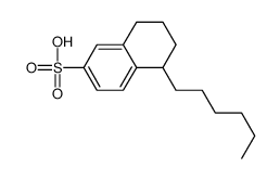 5-hexyl-5,6,7,8-tetrahydronaphthalene-2-sulfonic acid Structure