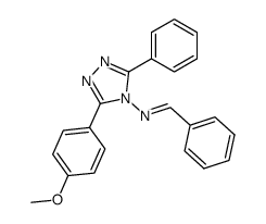benzylidene-[3-(4-methoxy-phenyl)-5-phenyl-[1,2,4]triazol-4-yl]-amine结构式
