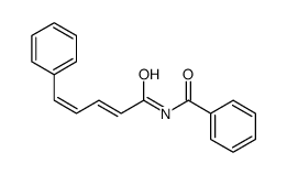 N-(5-phenylpenta-2,4-dienoyl)benzamide结构式