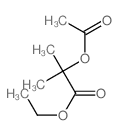 Propanoic acid,2-(acetyloxy)-2-methyl-, ethyl ester Structure