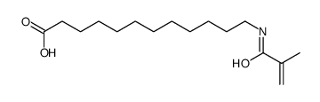 12-(2-methylprop-2-enoylamino)dodecanoic acid结构式