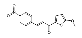 1-(5-methoxythiophen-2-yl)-3-(4-nitrophenyl)prop-2-en-1-one Structure