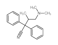 Benzeneacetonitrile, a-[2-(dimethylamino)-1-methylethyl]-a-phenyl-结构式