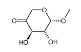 methyl β-L-threo-pentopyranos-4-uloside结构式