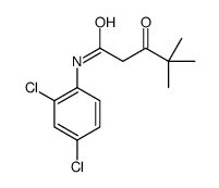 N-(2,4-dichlorophenyl)-4,4-dimethyl-3-oxopentanamide结构式