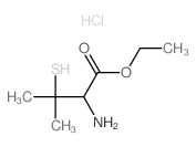 ethyl 2-amino-3-methyl-3-sulfanyl-butanoate structure
