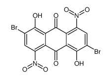 2,6-Dibromo-1,5-dihydroxy-4,8-dinitro-9,10-anthraquinone Structure