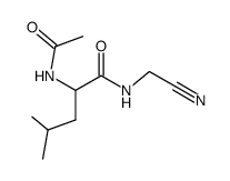 N-(N-Acetyl-DL-leucyl)-aminoacetonitril Structure