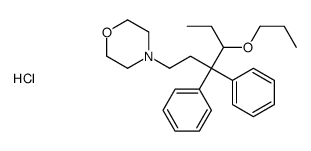 4-(3,3-diphenyl-4-propoxyhexyl)morpholin-4-ium,chloride Structure