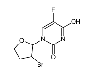 1-(3-bromooxolan-2-yl)-5-fluoropyrimidine-2,4-dione结构式