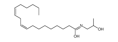 (9Z,12Z)-N-(2-hydroxypropyl)octadeca-9,12-dienamide Structure