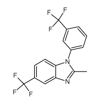 2-methyl-5-trifluoromethyl-1-(3-trifluoromethyl-phenyl)-1H-benzoimidazole结构式