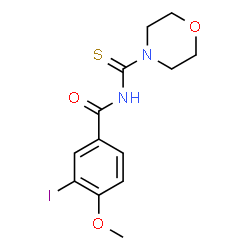 3-iodo-4-methoxy-N-(4-morpholinylcarbonothioyl)benzamide Structure