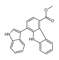 methyl 1-(1H-indol-3-yl)-9H-carbazole-4-carboxylate结构式