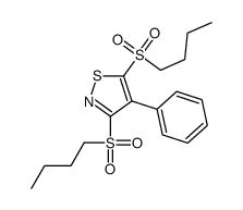 3,5-bis(butylsulfonyl)-4-phenyl-1,2-thiazole结构式