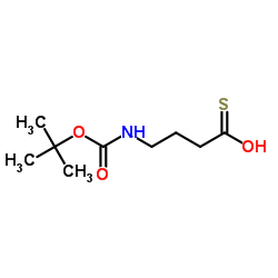 Butanethioic acid, 4-[[(1,1-dimethylethoxy)carbonyl]amino]- (9CI) structure