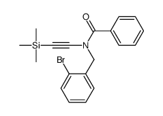 N-[(2-bromophenyl)methyl]-N-(2-trimethylsilylethynyl)benzamide Structure
