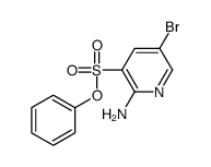 phenyl 2-amino-5-bromopyridine-3-sulfonate Structure