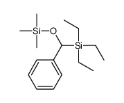 triethyl-[phenyl(trimethylsilyloxy)methyl]silane结构式