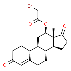 12 beta-bromoacetoxy-4-estrene-3,17-dione结构式