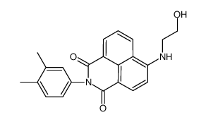 2-(3,4-dimethylphenyl)-6-(2-hydroxyethylamino)benzo[de]isoquinoline-1,3-dione Structure