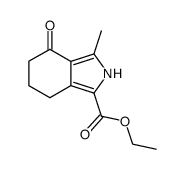 ethyl 3-methyl-4-oxo-4,5,6,7-tetrahydro-2H-isoindole-1-carboxylate结构式