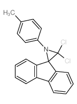 Spiro[aziridine-2,9'-[9H]fluorene], 3,3-dichloro-1-(4-methylphenyl)- structure