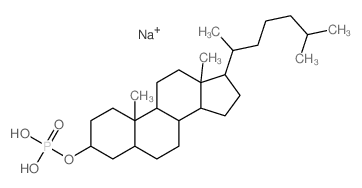 Epicholestanyl monosodium phosphate structure