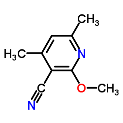 2-Methoxy-4,6-dimethylnicotinonitrile structure