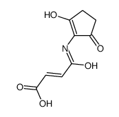 (E)-4-[(2-hydroxy-5-oxocyclopenten-1-yl)amino]-4-oxobut-2-enoic acid结构式