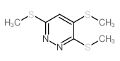 3,4,6-tris(methylsulfanyl)pyridazine结构式