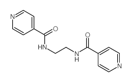 4-Pyridinecarboxamide,N,N'-1,2-ethanediylbis- structure