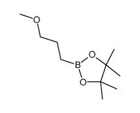 2-(3-methoxypropyl)-4,4,5,5-tetramethyl-1,3,2-dioxaborolane Structure