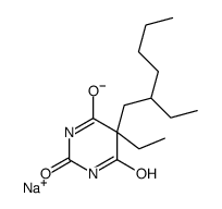 5-Ethyl-5-(2-ethylhexyl)-2-sodiooxy-4,6(1H,5H)-pyrimidinedione结构式