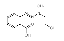 2-(methyl-propyl-amino)diazenylbenzoic acid结构式