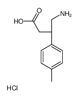 (3S)-4-amino-3-(4-methylphenyl)butanoic acid,hydrochloride结构式