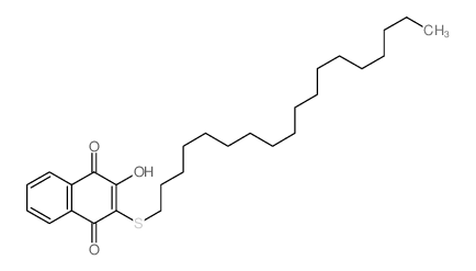 4-hydroxy-3-octadecylsulfanyl-naphthalene-1,2-dione structure